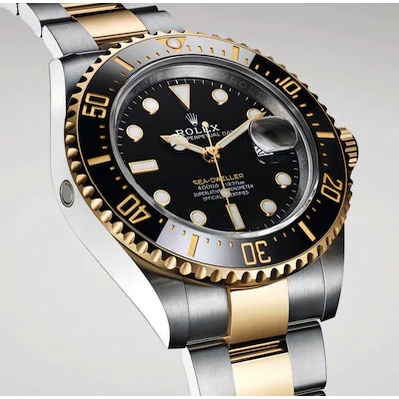Relógio Rolex Submariner Quartz Luxo Prata C/ Dourado e Prata. | Shopee ...