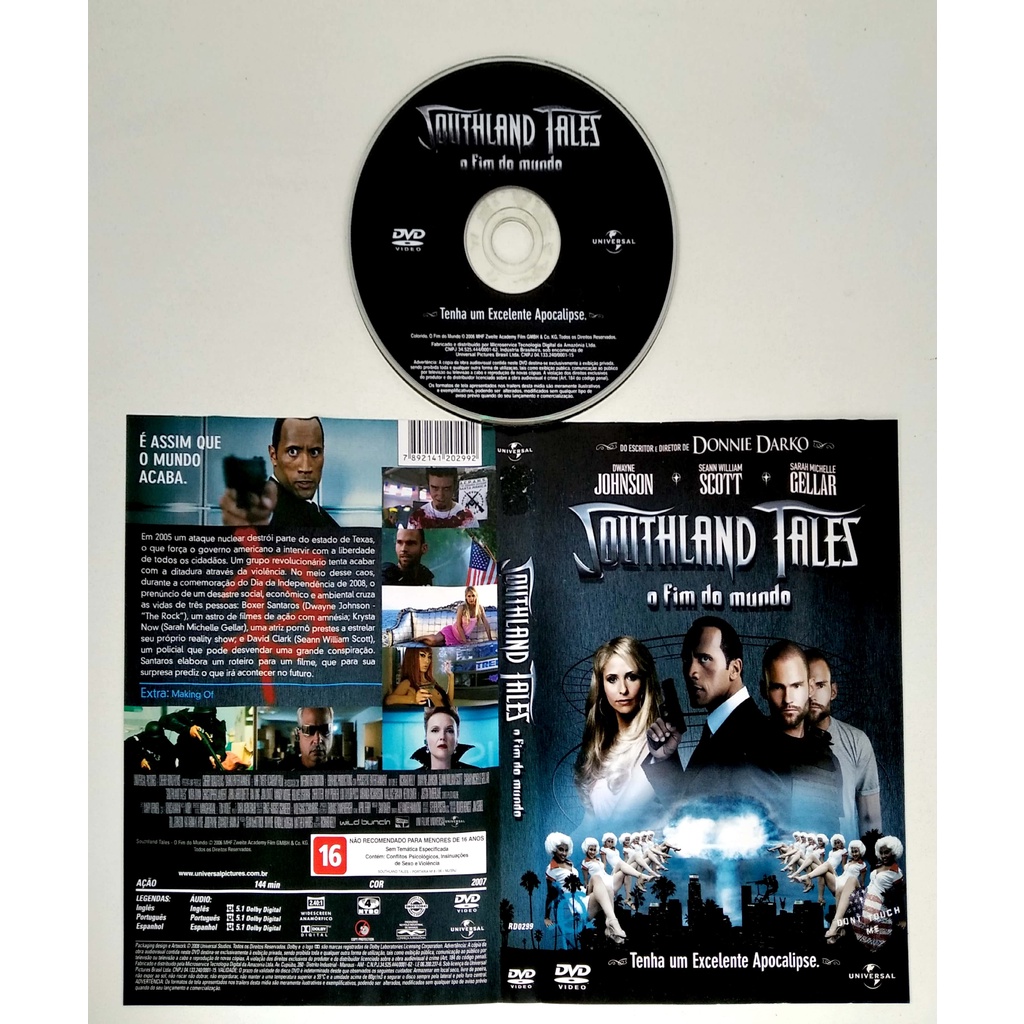 Dvd Southland Tales O Fim Do Mundo Original Shopee Brasil 3612