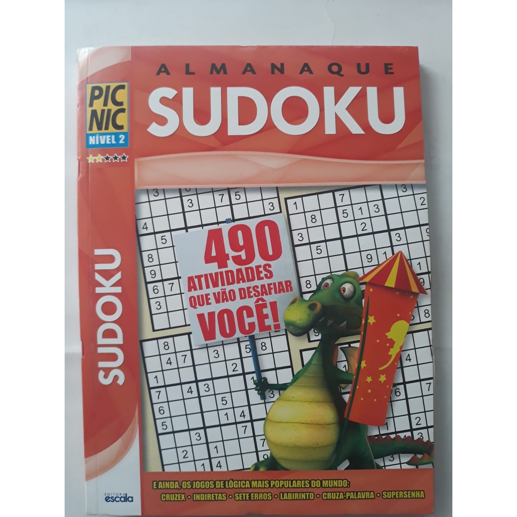 Livro Sudoku Ed. 22 - Médio/Difícil - Só Jogos 9x9 - 2 jogos por página