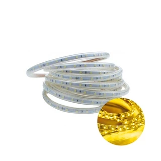 Kit 5 Metros Fita Led Taschibra 5W/M IP67 Alta Proteção 2200K Amarelo Âmbar 110V
