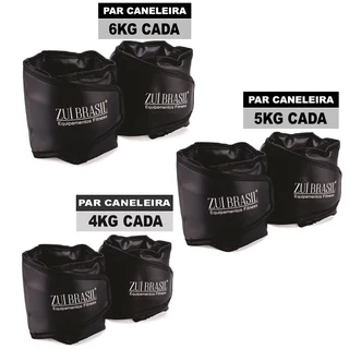 Kit Tornozeleira Caneleira 4kg 5kg 6kg Kit Peso De Academia