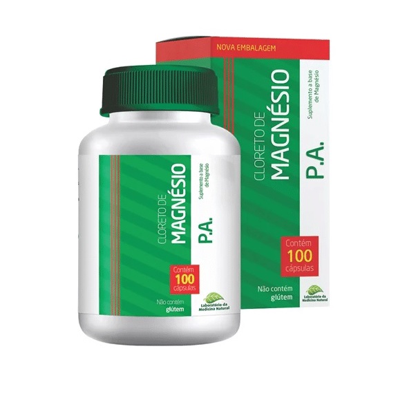 Cloreto de Magnésio PA 100 cápsulas - Medinal 500mg | Shopee Brasil