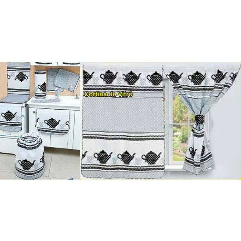 Jogo De Cozinha Bistro Kitchen - 01 Kit Com 2 Peças - Viivatex - Site de  tecidos para sofá, cortinas, papel de parede e móveis