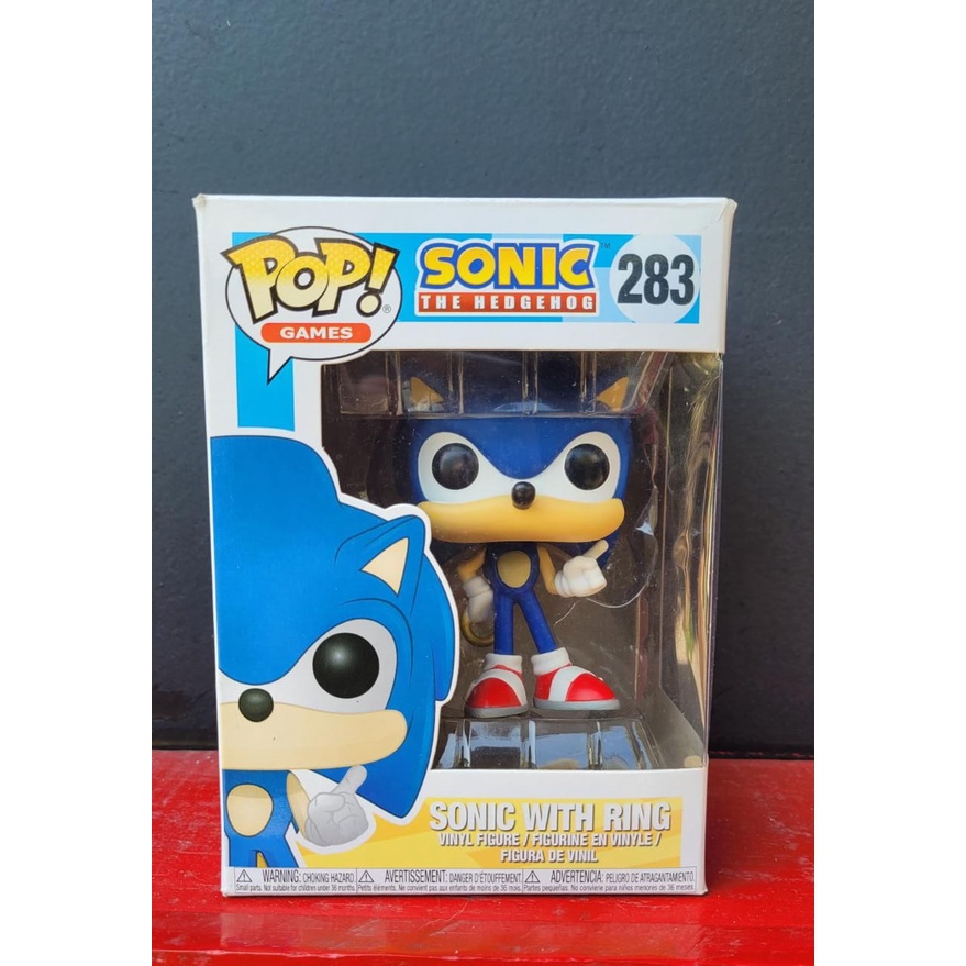 Boneco Funko Pop! Sonic With Ring #283 - Império Toys