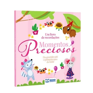 Livro Momentos Preciosos Album Do Bebe - Menina