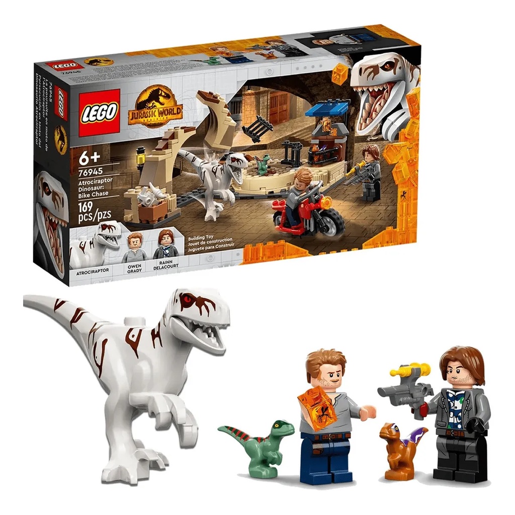 76951 - LEGO® Jurassic World - Le transport du Pyroraptor et du  Dilophosaurus