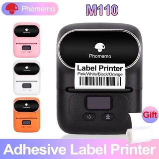 Phomemo M110 Mini Impressora Auto-Adesiva Portátil De Rótulo Térmico Adesivo bluetooth Pocket Sticker 53mm Papelaria DIY