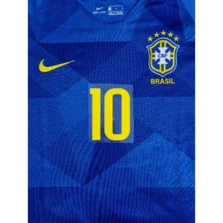 Número Pequeno Personalização Seleção Brasileira Away Azul 2018