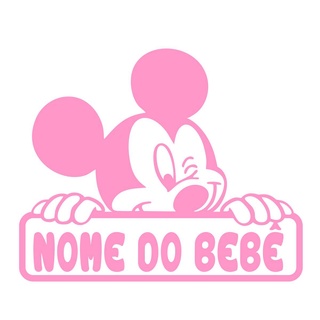 Bebé a Bordo Mickey Mouse - Personalizado