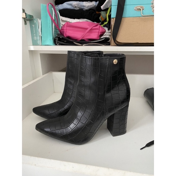 Croco Botas Cano Curto Na Marisa Bota Cano Alto Botas Besni Bota