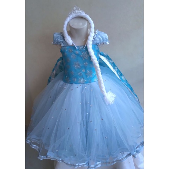 Vestido Frozen Luxo Elsa