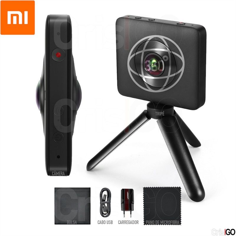 Kit Câmera Xiaomi Mijia Mi Sphere 360 Caixa Lacrada + Brinde Shopee
