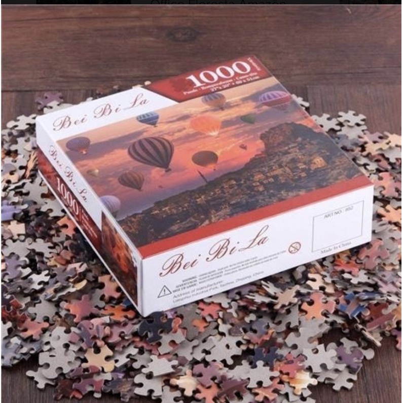 Jigsaw Puzzle 1000 Peças quebra cabeca para Adultos, Balão de Ar Quente no  Jogo do Quebra-Cabeça sunset, Bom Presente para Crianças Idosas Adultos