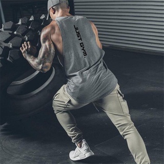 Compra online de Algodão treino ginásio tanque superior dos homens músculo  sem mangas camisa esportiva stringer moda roupas musculação singlets colete  de fitness