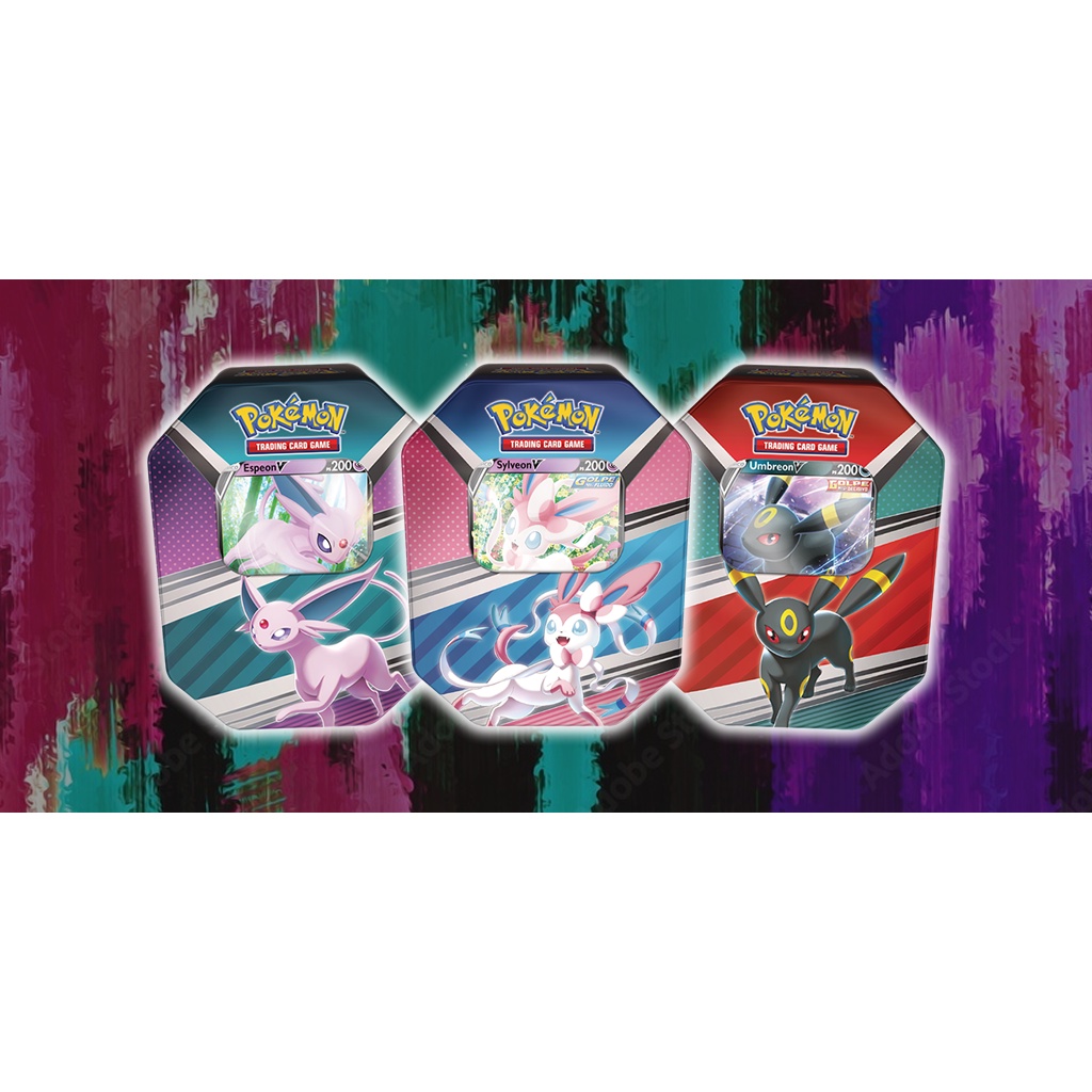 Lata Jogo Cartas Pokémon Estampas Ilustradas Tcg Card Herois