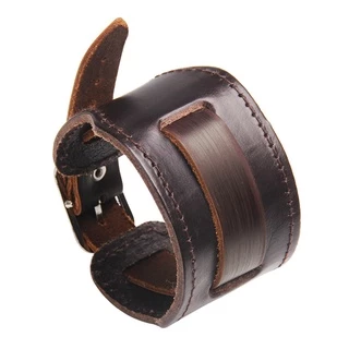 Pulseira Punk De Couro Vintage Moda Masculina/Acessórios Para Jóias De Festa 21CM