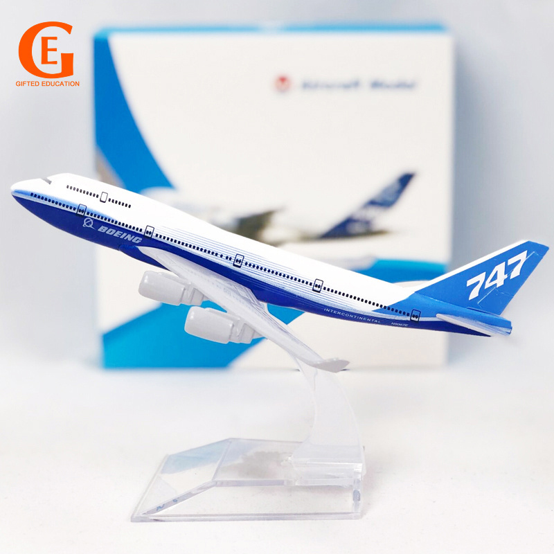 Boeing 747 B747 Aeronave Modelo Diecast Metal Avi o Static Decoration Toy 16CM