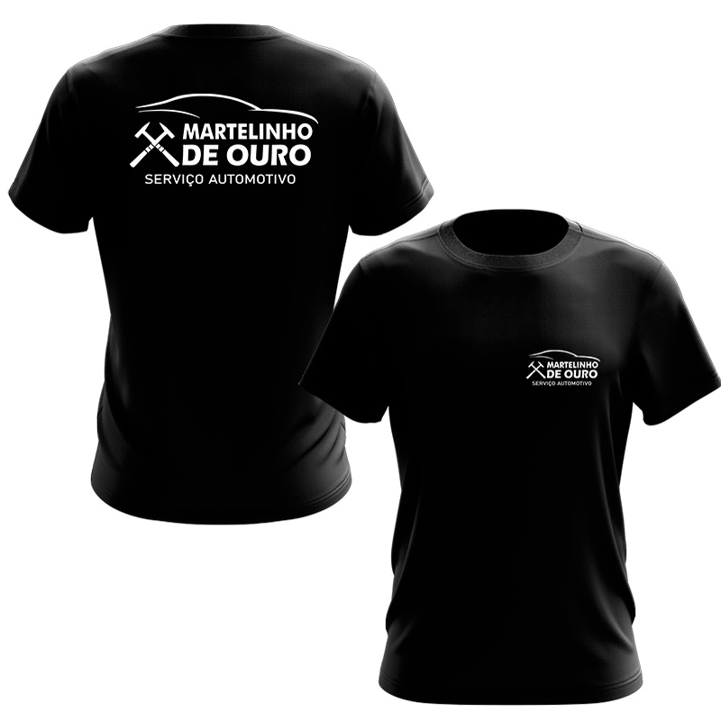 Camiseta Martelinho De Ouro Uniforme Profissional Trabalho