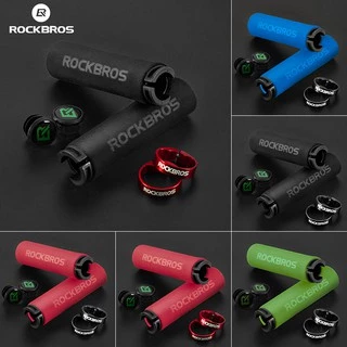 ROCKBROS Cycling Bicycle Gear Grips MTB Bike Silicone Sponge Handlebar Soft Ultralight Grips Anti-skid Shock-absorbing