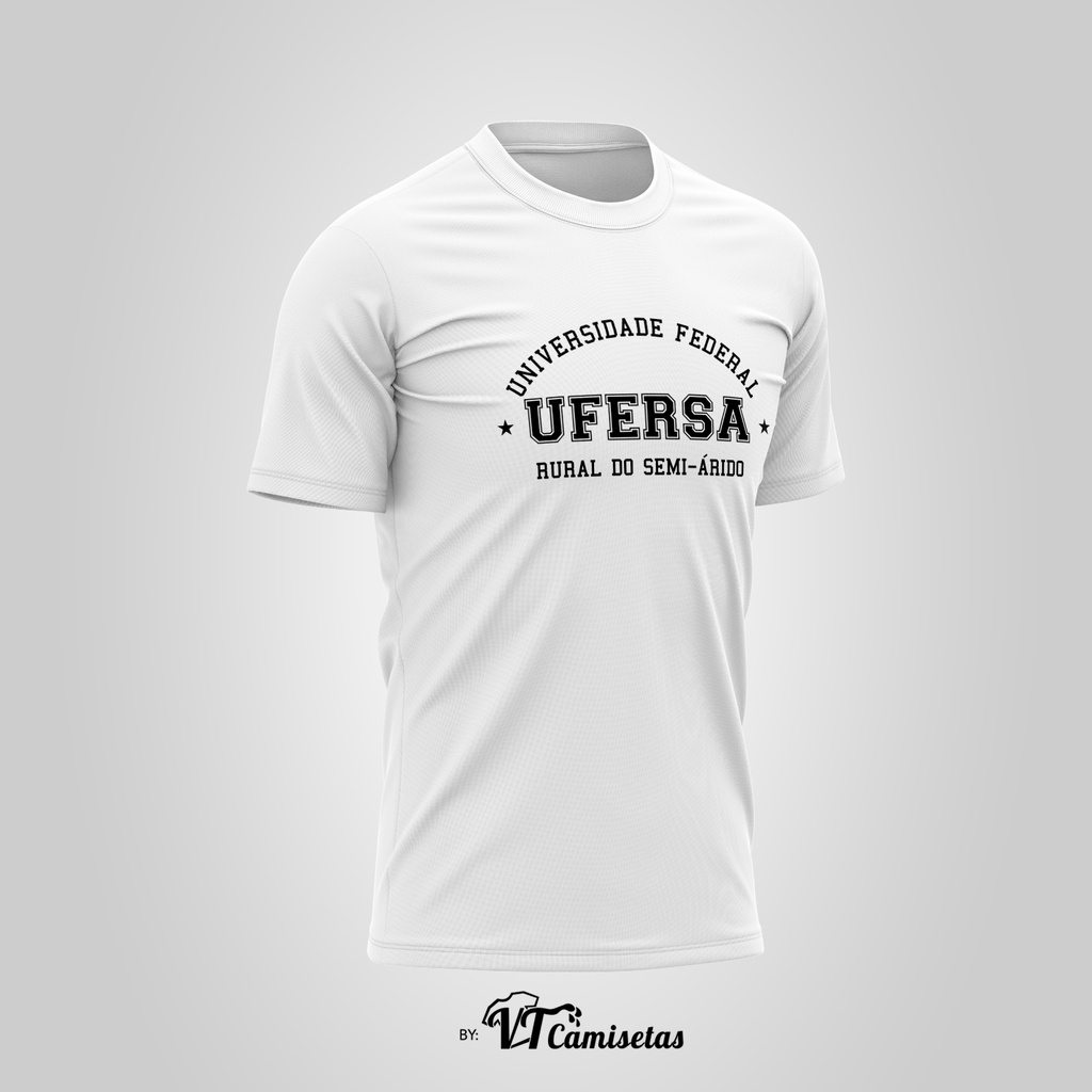 UFERSA Camisetas Faculdade Universidade Camisa Universitária Sob Encomenda Claras