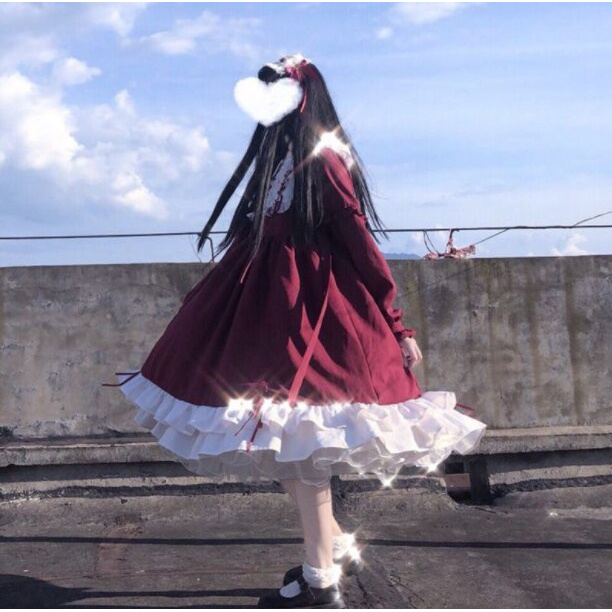 Cosplay Peruca Anime Peruca Lolita Fofa Lolita Lolita dupla rabo