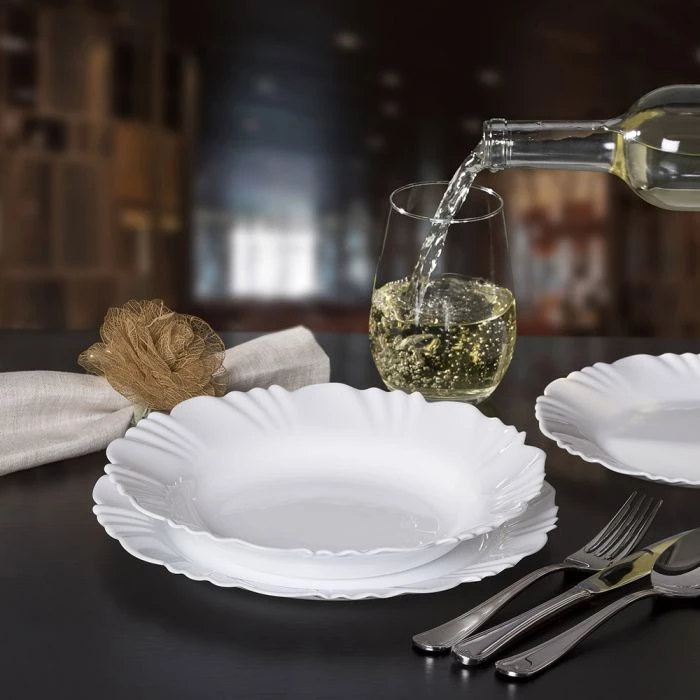 Aparelho de Jantar 24 Peças Duralex Opaline Pétala