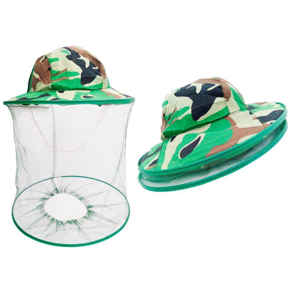 Chapéu Anti-Mosca com Tela Protetora