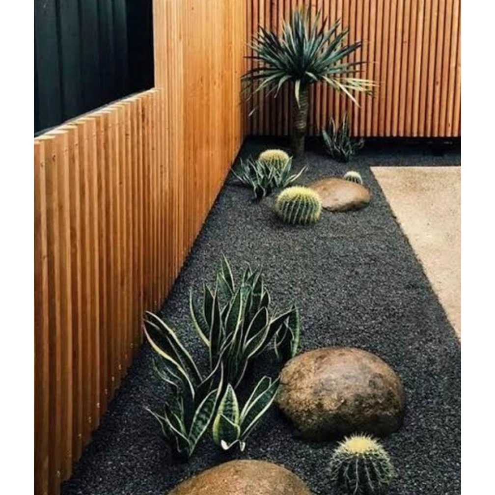 Decoração com Pedra Seixo Preta