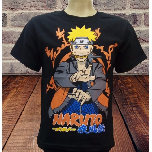 Camiseta Naruto Azul Marinho Infantil