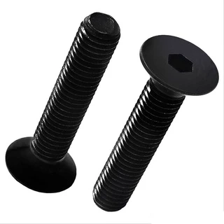 Parafuso Allen Aço Liga Cabeça Chata M6 x 10 mm - 100 Peças