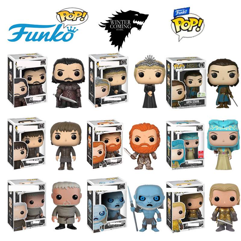 Funko Pop Game Games Rochas Drogon 16 Noite Rei 44 Jon Neve 07 Daenerys Targaryen 24