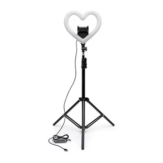 Kit ring light led para fotos coracao - Imaginarium