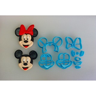 Cortador Mickey e Minnie Pasta Americana - 5 cm