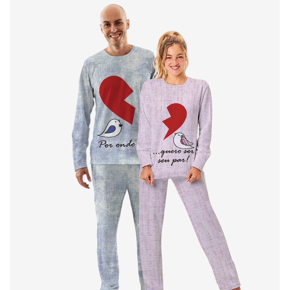 Couples valentines pajamas