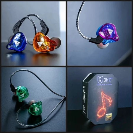 Fone de ouvido com fio com caixa  Qkz ak6 original Jack 3.5mm original fones de ouvido esportivos envio imediato