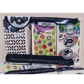Pacote Com 6 Lenços De Bolso Papel - Marca Pop