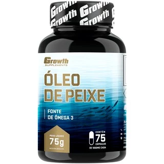 Óleo de Peixe - Omega 3 - 75 Cápsulas - Growth Supplements