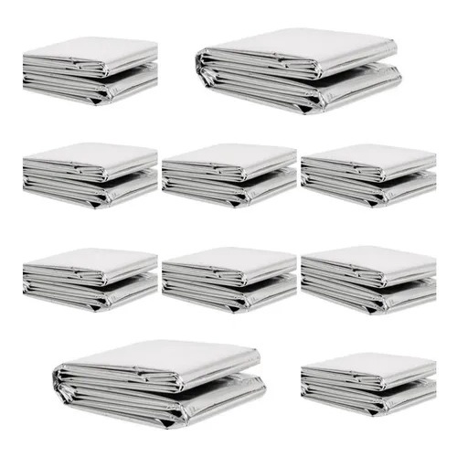 Lona manta Refletiva Para Estufa Cultivo Indoor Grow Box Dupla Face 2x1m Aluminizada Termica Envio Imediato