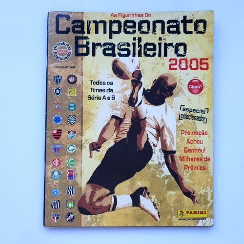 Álbum Figurinhas Campeonato Brasileiro 2005 Panini Completo
