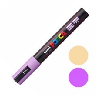 Caneta POSCA Marcador Multiuso PC-5M 1.8-2.3mm Cores Pastel