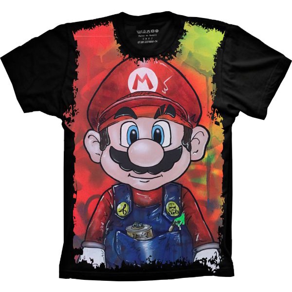 Camiseta Mario Bros Gamer Personagens Masculina Feminina Infantil Plus Size Camisa Personalizada de Vídeo Game Geek Nerd