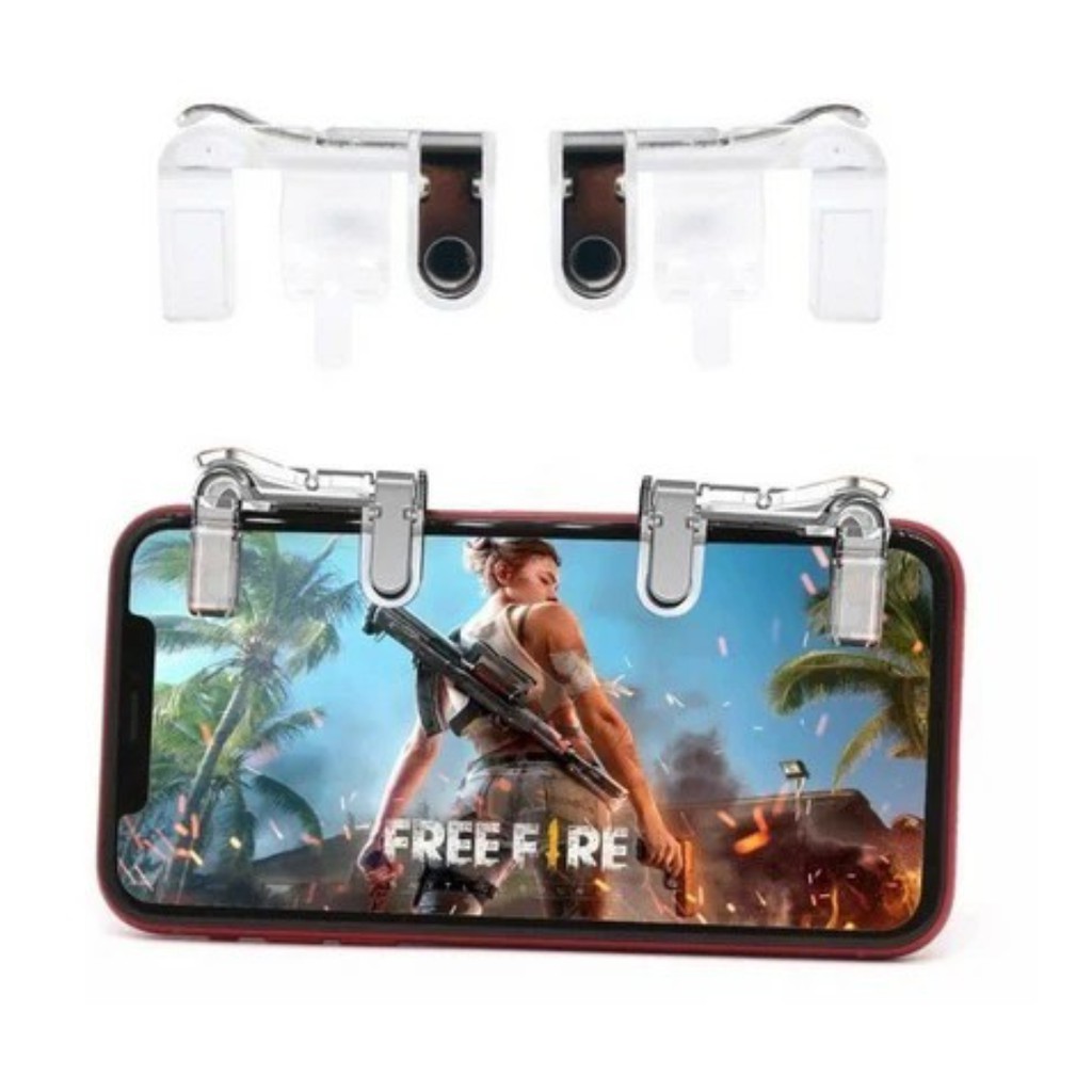 Gatilho Free Fire Botões R1 L1 Jogo De Tiro Para Celular Par De Joystick