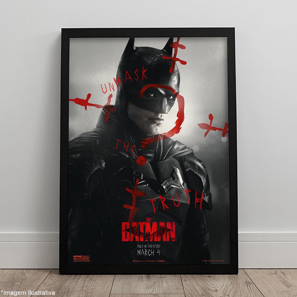 Robert Pattinson Batman Fotodisplay A3 - Gerahmtes Fan Poster Mit Autogramm