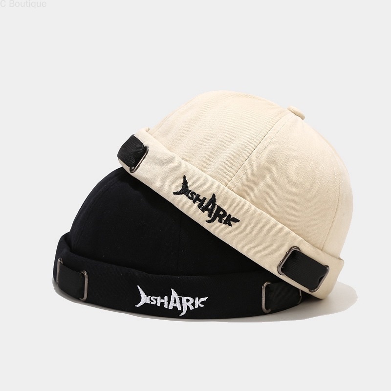 Boné Sem Aba De Tubarão Para Masculino/Mulheres/Touca De Caveira/Gorro Unissex