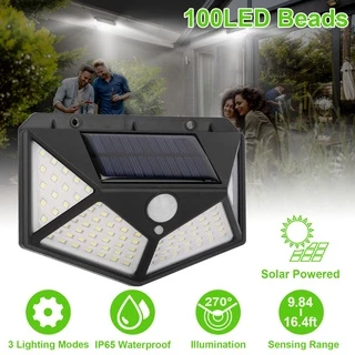 Luminária Solar Leds Com Sensor Presença Movimento Fotocélula Sem Fio à Prova D' Água