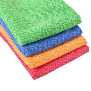 10 Toalha Microfibra Flanela Limpa Seca Pia Banheiro Cozinha 30x30 cm Sortidas - Ákora