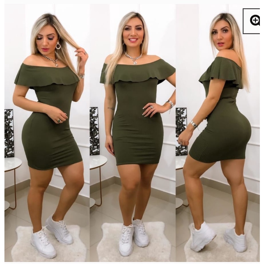 Vestidos com babados em hot sale cima