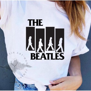 Preços baixos em Tamanho Regular de Algodão The Beatles Blusas