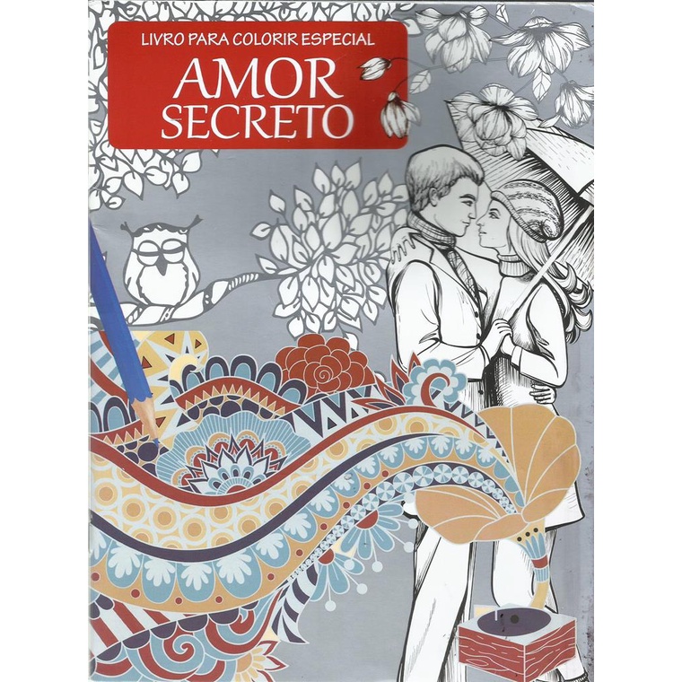 Livro Colorir Adultos Amor Secreto