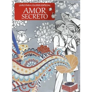 Livro Colorir Adultos Amor Secreto
